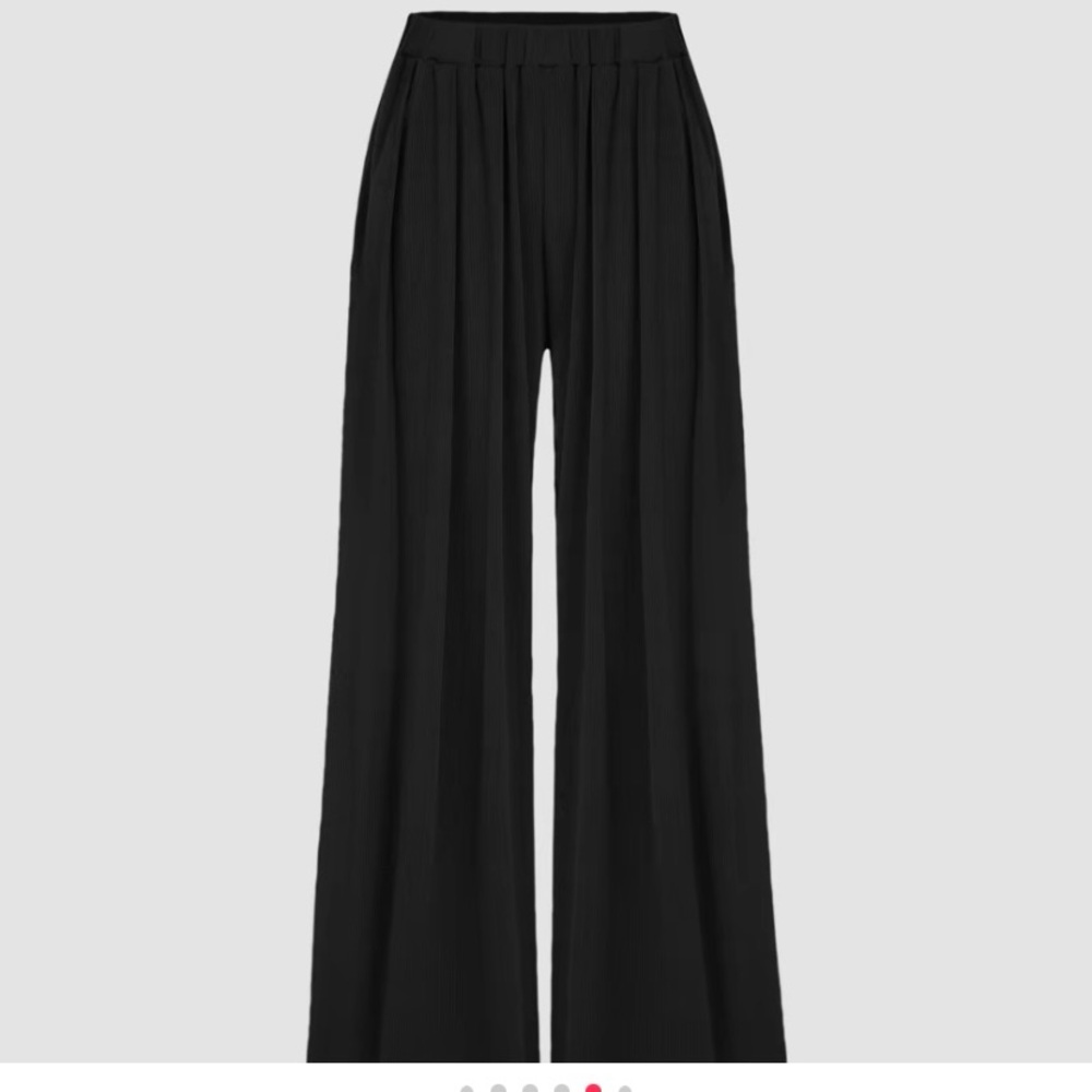 Stretch widw leg pants